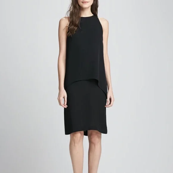 knee length dresses for ladies WAVE TANK DRESS SHEER – ninstudio main image 1